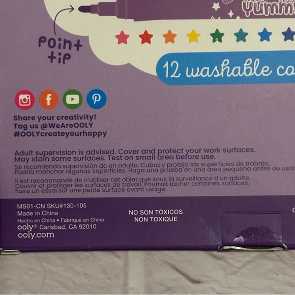 🏷 NWT Paper Mate Flair | 'Tropical Vacation' Med Point Felt Tip Pens 12 Pk - Picture 4 of 5